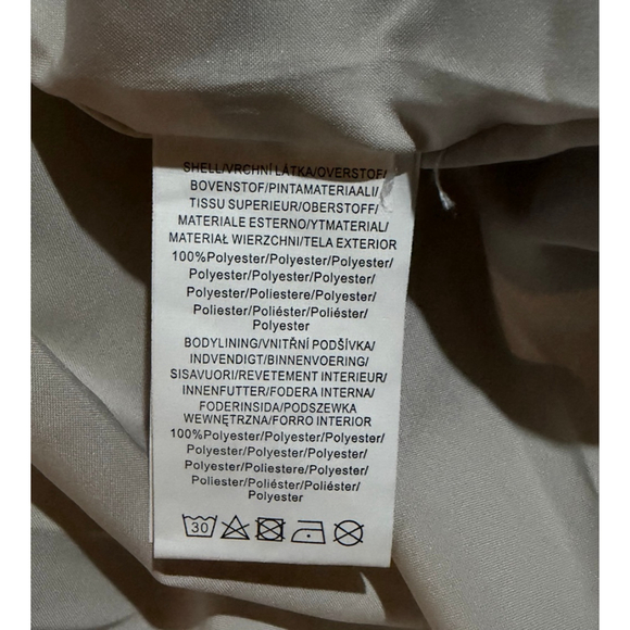 NWT Glamorous LuLus Seriously Comfy Light Grey Floral Jacquard Quilted Puffer XS - Picture 6 of 9